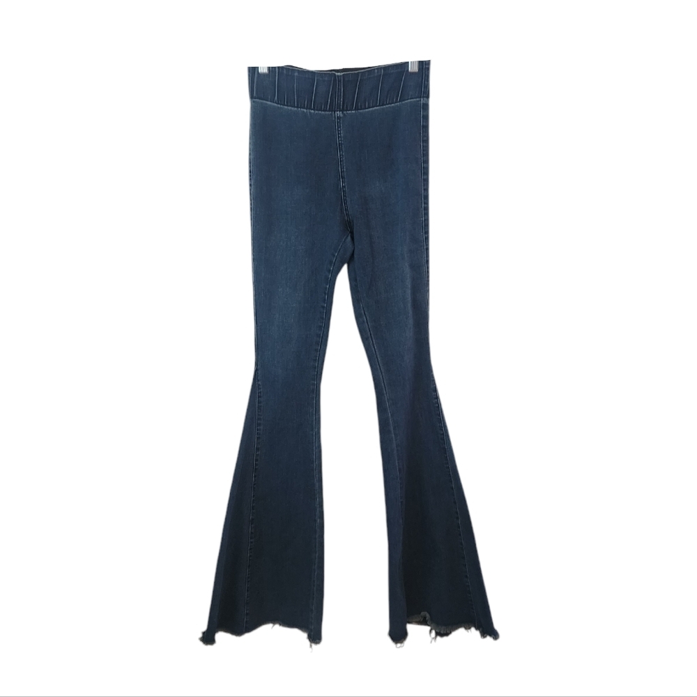 3 BIRD NEST Flared Denim Jeans High Rise Bell bottoms